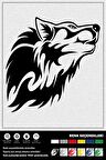 WOLF STICKER 30 x 30 cm