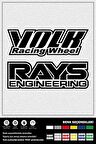 VOLK-RAYS STICKER 15 x 5 cm