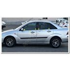 DB Chrome Ford Focus Sedan Cam Çıtası Nikelajı 1998-2005 4 Parça P.Çelik