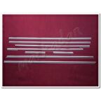 DB Chrome Mercedes Vito W447 Kısa Şase Cam Çıtası Nikelajı 2014 Sonrası 8 Parça P.Çelik