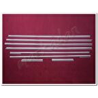 DB Chrome Mercedes Vito W447 Extra Uzun Şasi Cam Çıtası Nikelajı 2014 Sonrası 8 Parça P.Çelik