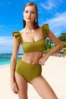 Tasarım Bikini Takımı Ergonomik Kesim UV Korumalı Hızlı Kuruyan Şık Detaylı Su Sporları İçin