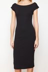 Moda Fit Mezuniyet Balo Finike Dokuma Straplez Kolsuz Kol Bodycone Mini Boy Elbise