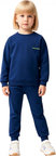 Çocuklar İçin Yumuşak Pamuk Karışımlı Oversize Sweatshirt ve Eşofman Altı Seti Kaliteli Şık