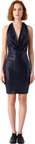 Kadın Fashion Forward Örme Bodycon Mini Elbise Payet Detaylı Degaje Yaka Parti Stili Kaliteli