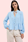 Kadın Nefes Alan Pamuklu Viskoz Gömlek V Yaka Günlük Ve İş Hayatı Yaz Aylarının Vazgeçilmezi