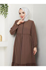 Hac Ve Umrelik Büzgü Detaylı Medine Ipeği Ferace