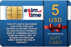 Esimtime 5 USD Dijital Hediye Kartı