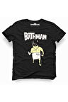 Tshirthane Bathman Komik Baskılı Erkek Dar Kesim Slim Fit t-shirt