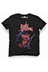 Tshirthane Iron Maiden Eddie Lightning Rock Metal Müzik Baskılı Erkek Dar Kesim Slim Fit t-shirt