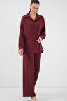 5858 Örme İkili Takım - Bordo