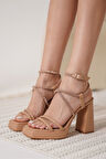 Carmen Kadın Nude Topuklu Sandalet