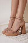 Blaire Kadın Nude Topuklu Sandalet