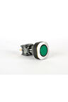 Ø16 Mm - Ø22 Mm Yeşil Kare Ledli Yaylı Buton 24vac/dc 1no+1nc