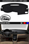 Torpido Koruma Halısı Siyah Kenar Renk Siyah Volkswagen Golf 4 1997-2003 ile Uyumlu