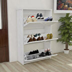 Modilayn Düşer Kapaklı Ayakkabılık Ayakkabı Dolabı