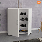 Modilayn Ayakkabılık 2 Kapaklı Ayakkabı Dolabı Çok Amaçlı Dolap Mutfak Dolabı Ofis Dolabı