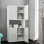 Modilayn  4 Kapaklı Tek Gözlü Mikrodalga Dolabı Fırın Dolabı Mutfak Dolabı