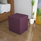 Modilayn Kare Puf Ahşap Iskeletli