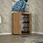 Modilayn Ayakkabılık 2 Kapaklı Ayakkabı Dolabı Çok Amaçlı Dolap Mutfak Dolabı Ofis Dolabı