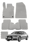 Audi A6 2011-2018 Özelleştirilebilir Premium Eva Oto Paspas Seti - Gri