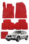 Bmw X1 2009-2015 E84 Özelleştirilebilir Premium Eva Oto Paspas Seti - Kırmızı