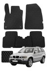 Bmw X5 1999-2006 E53 Özelleştirilebilir Premium Eva Oto Paspas Seti - Siyah