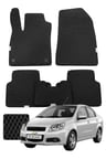 Chevrolet Aveo 2011-2015 Özelleştirilebilir Premium Eva Oto Paspas Seti - Siyah