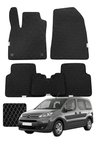 Citroen Berlingo 2008-2018 Özelleştirilebilir Premium Eva Oto Paspas Seti - Siyah