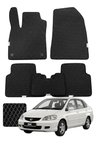 Honda City 2002-2008 Özelleştirilebilir Premium Eva Oto Paspas Seti - Siyah
