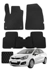 Kia Rio 2011-2017 Özelleştirilebilir Premium Eva Oto Paspas Seti - Siyah