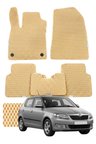 Skoda Fabia 2007-2014 Özelleştirilebilir Premium Eva Oto Paspas Seti - Bej