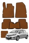 Toyota Yaris HB 2011-2020 Özelleştirilebilir Premium Eva Oto Paspas Seti - Taba