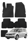 Volkswagen Caddy 2003-2020 2K Özelleştirilebilir Premium Eva Oto Paspas Seti - Siyah