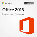 Microsoft Office 2016 Home and Business MAC - 1 MAC Cihaz Microsoft BIND Lisans