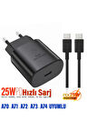 Samsung Galaxy A74 Uyumlu Şarj Aleti 25W HIZLI  - Type-C 5A 25W HIZLI Şarj Kablo
