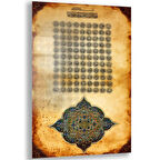 Dini Cam Tablo - Dikey Hat Sanatı - Dini Motif 02-002