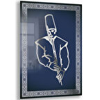 Dini Cam Tablo - Dikey Hat Sanatı - Dini Motif 06-035