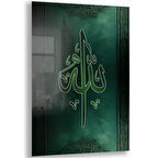 Dini Cam Tablo - Dikey Hat Sanatı - Dini Motif 08-007