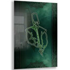 Dini Cam Tablo - Dikey Hat Sanatı - Dini Motif 08-036