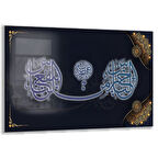 Dini Cam Tablo - Dikey Hat Sanatı - Dini Motif 09-016
