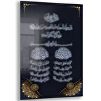 Dini Cam Tablo - Dikey Hat Sanatı - Dini Motif 10-020