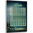 Dini Cam Tablo - Yatay Hat Sanatı - Dini Motif 02-005