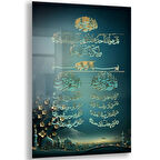 Dini Cam Tablo - Yatay Hat Sanatı - Dini Motif 02-018