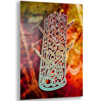 Dini Cam Tablo - Yatay Hat Sanatı - Dini Motif 12-018