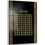 Dini Cam Tablo - Dikey Hat Sanatı - Dini Motif 20- 002