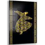 Dini Cam Tablo - Dikey Hat Sanatı - Dini Motif 20- 029