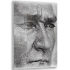 Atatürk Cam Tablo - Yatay Motif 01-032