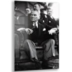 Atatürk Cam Tablo - Yatay Motif 01-056