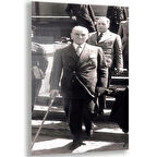 Atatürk Cam Tablo - Yatay Motif 01-071